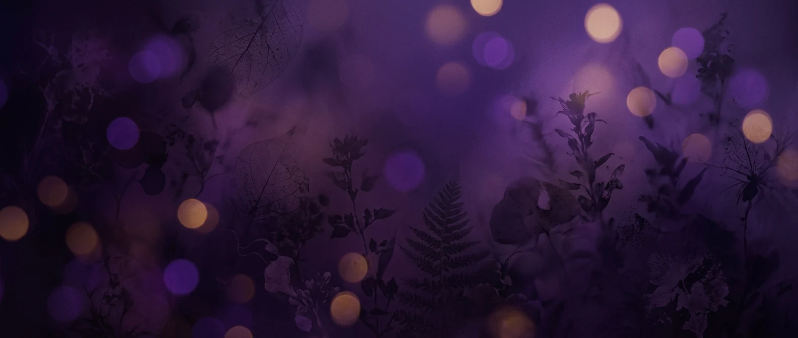 Purple botanical wellness background